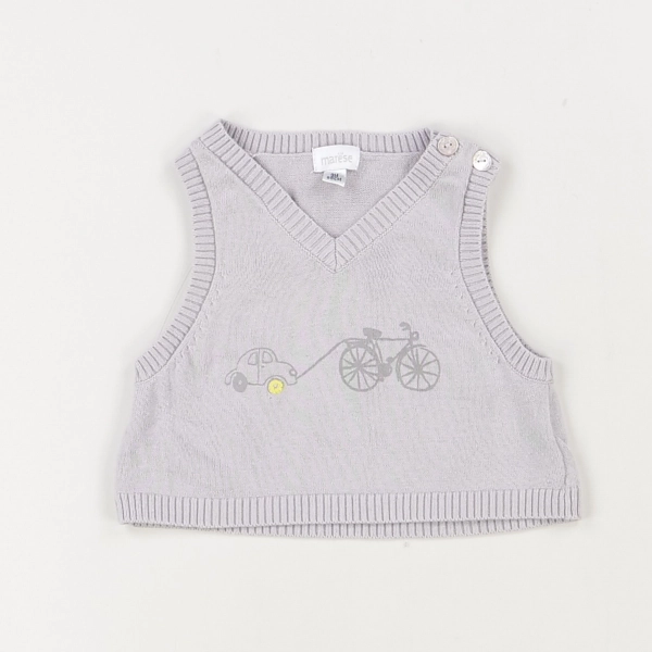Pull violet - Marèse - Garçon 3 mois - Seconde Main
