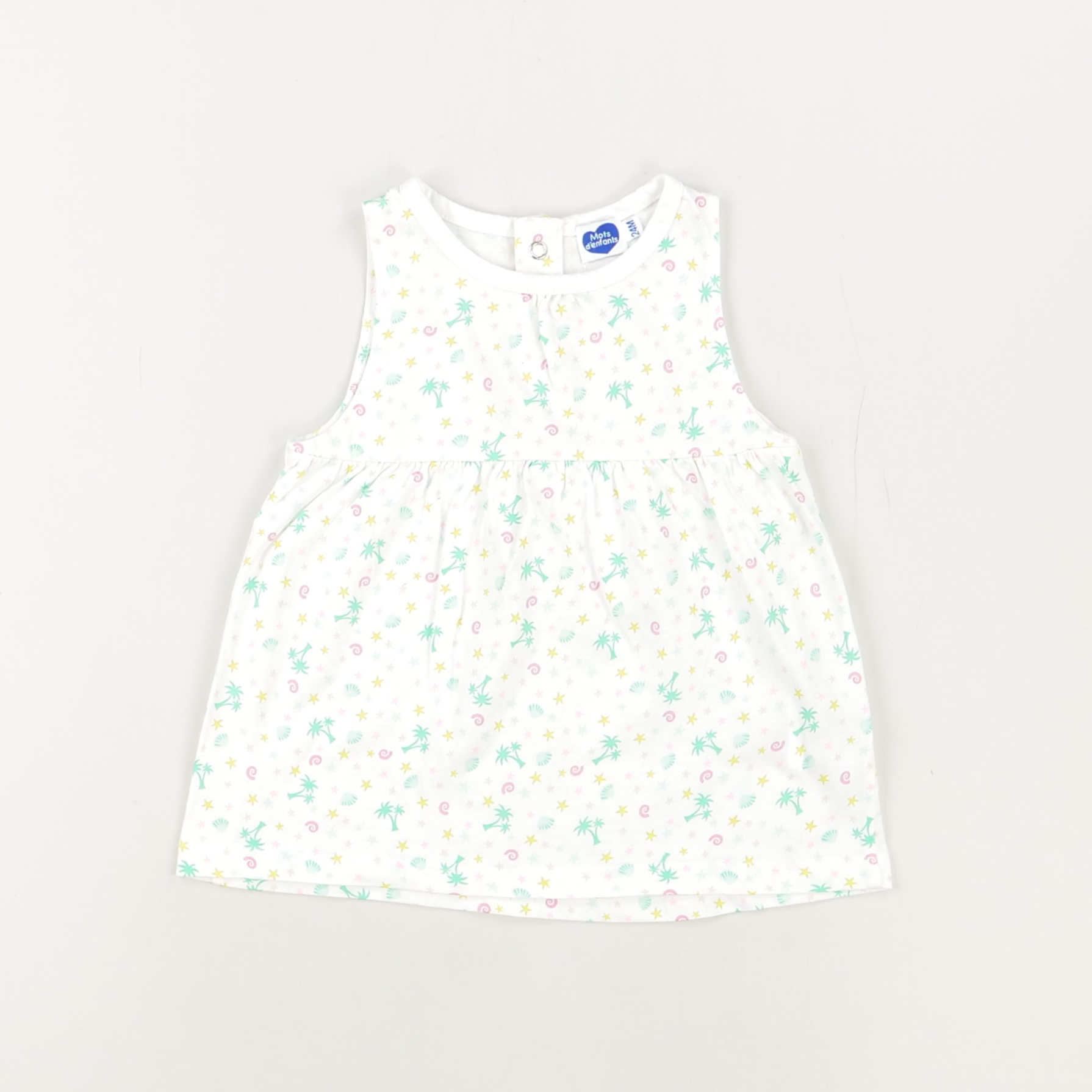 Robe blanc - Mots d'enfants - Fille 24 mois - Seconde Main
