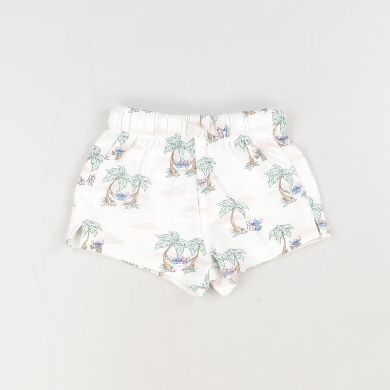 Short blanc - Disney baby - Mixte 6 mois - Seconde Main