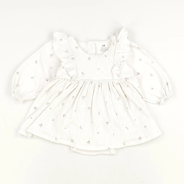 Robe blanc - H&M - Fille 6 mois - Seconde Main