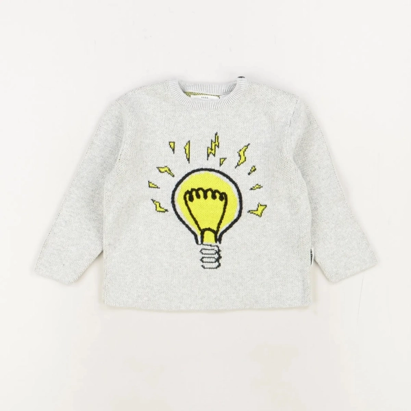 Pull gris - Zara - Garçon 9 mois - Seconde Main