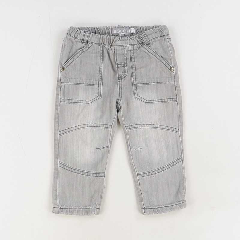 Pantalon De Jogging Boboli Pour Garçon - Taille 110 Cm (env. 4-5 Ans) - Gris - Occasion Très Bon état
