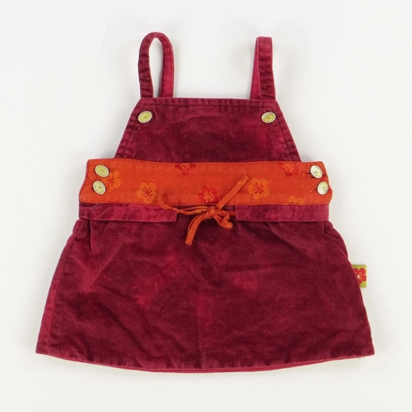 Robe bordeaux - Clayeux - Fille 6 mois - Seconde Main