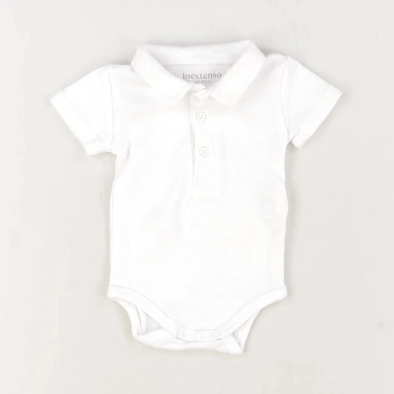 Body blanc - Inextenso - Garçon 3 mois - Seconde Main