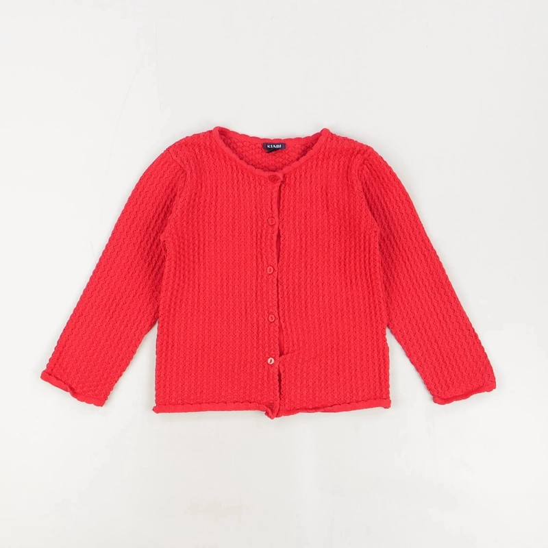 Gilet rouge - Kiabi - Fille 3 ans - Seconde Main