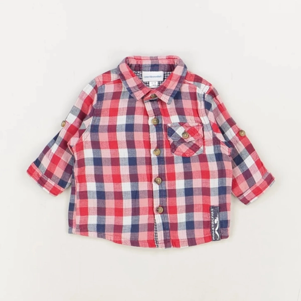 Chemise rouge - Vertbaudet - Garçon 3 mois - Seconde Main