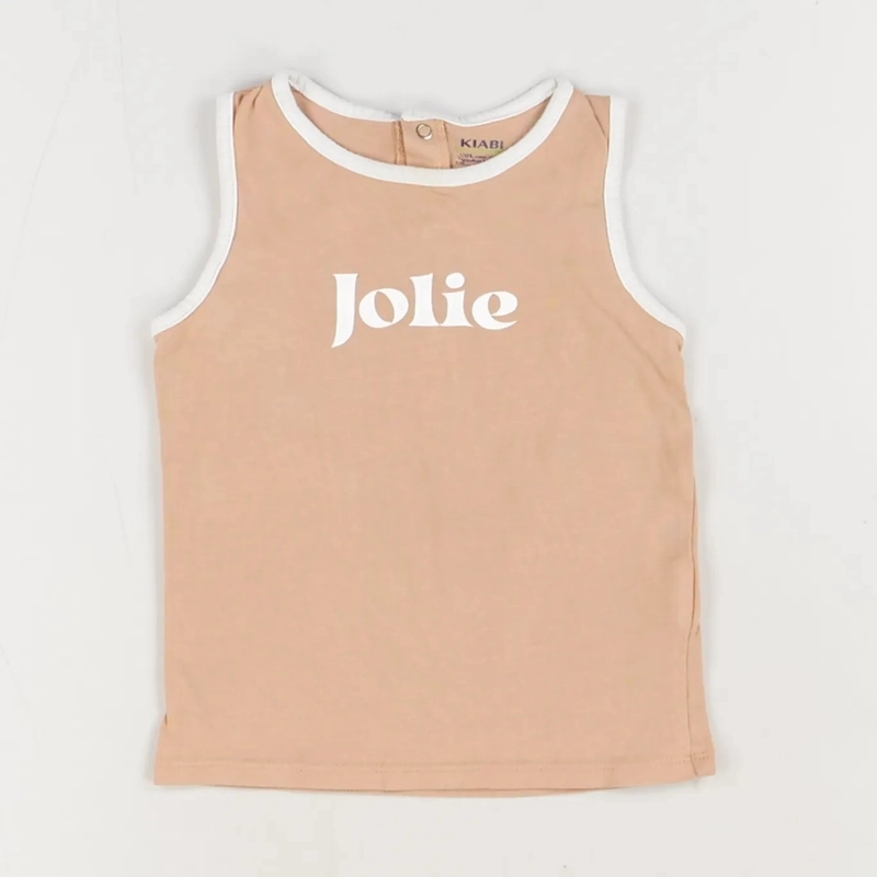 T-shirt beige - Kiabi - Fille 24 mois - Seconde Main