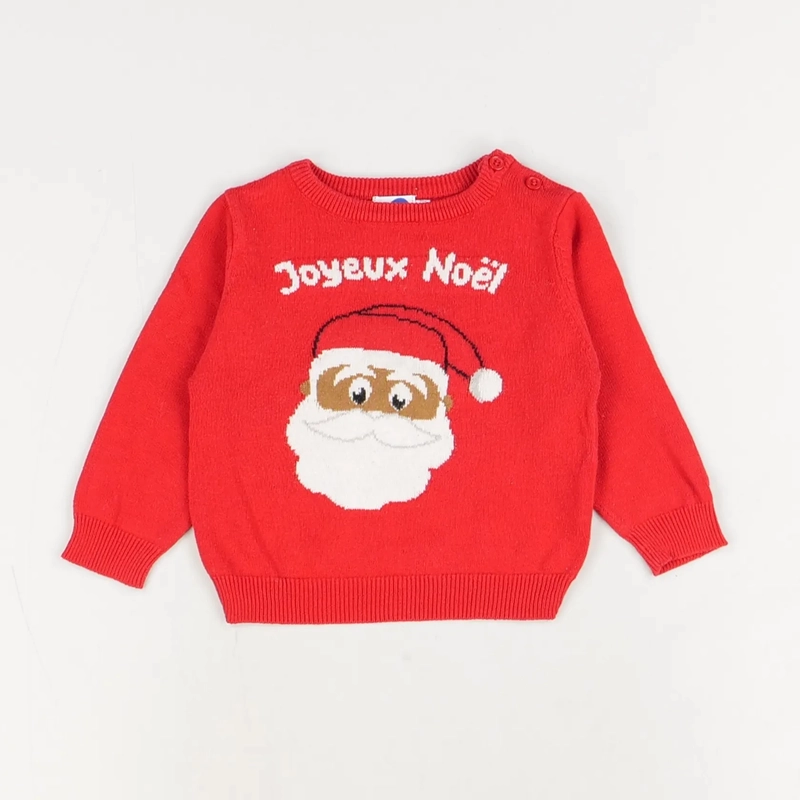 Pull rouge - Mots d'enfants - Mixte 12 mois - Seconde Main