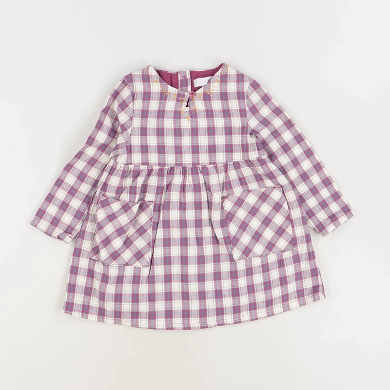 Robe violet - Cadet Rouselle - Fille 18 mois - Seconde Main