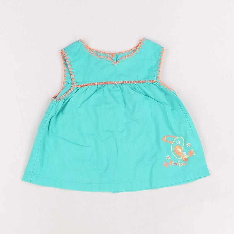 Robe bleu clair - Du pareil au même - Fille 6 mois - Seconde Main