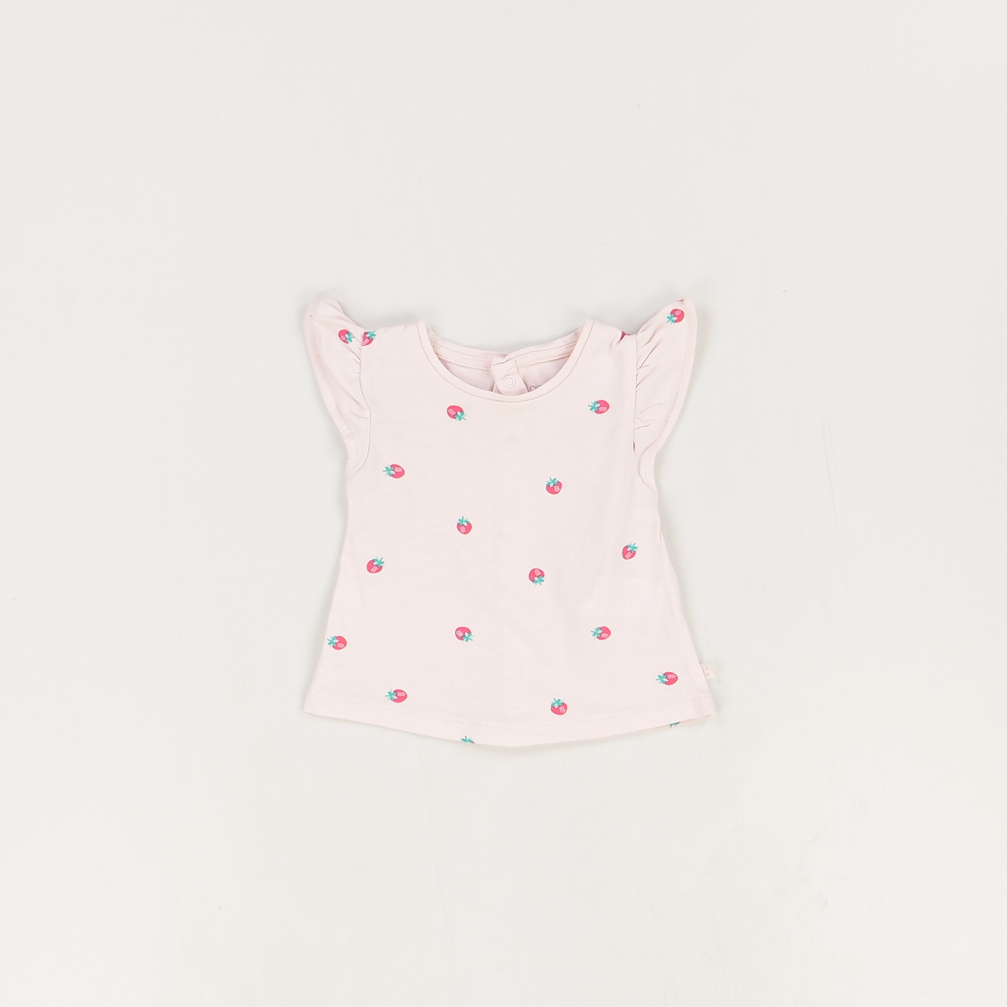 T-shirt rose - Obaibi - Fille 3 mois - Seconde Main