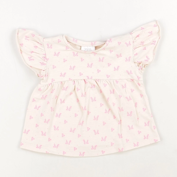 T-shirt blanc - Zara - Fille 3 mois - Seconde Main