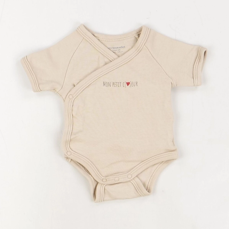 Body beige - Vertbaudet - Mixte 1 mois - Seconde Main