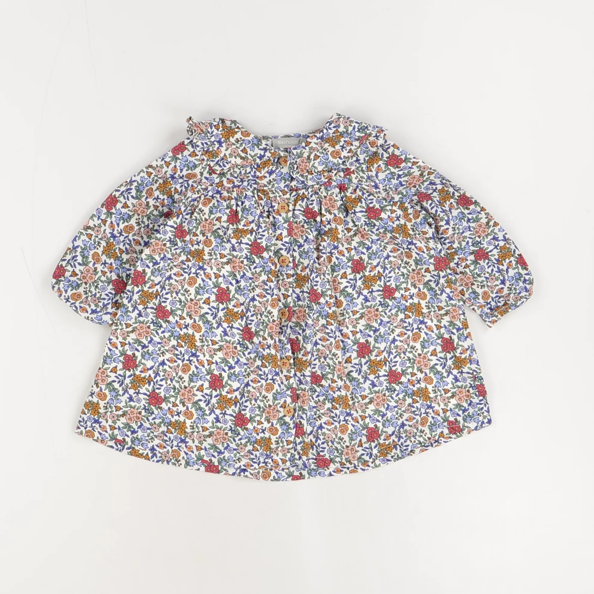 Chemise multicolore - Bout'Chou - Fille 6 mois - Seconde Main