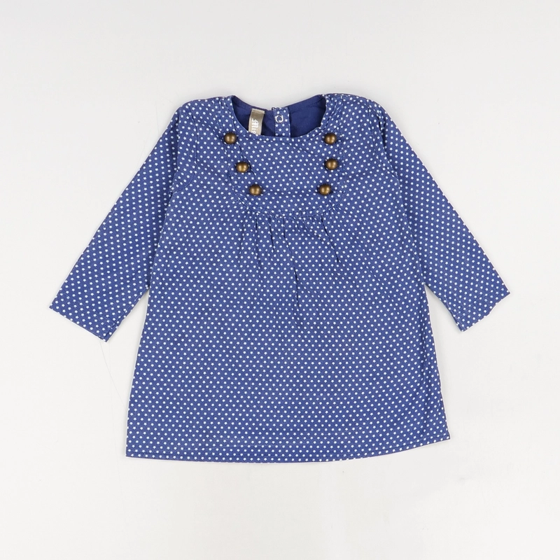 Robe bleu - Miss cutie - Fille 9 mois - Seconde Main