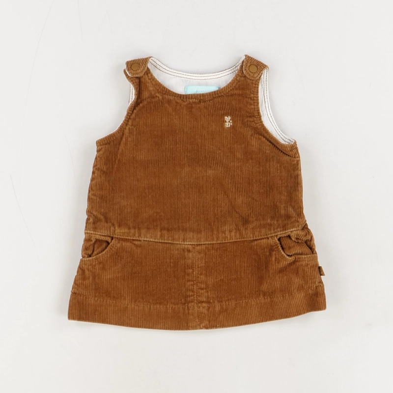 Robe marron - Obaibi - Fille 3 mois - Seconde Main