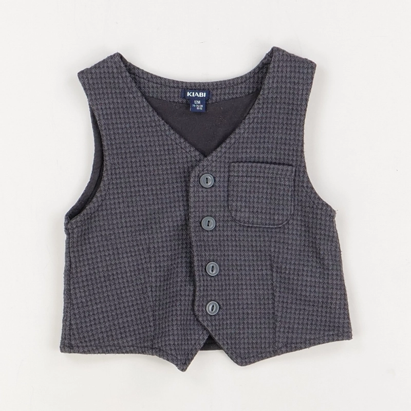 Gilet gris - Kiabi - Garçon 12 mois - Seconde Main