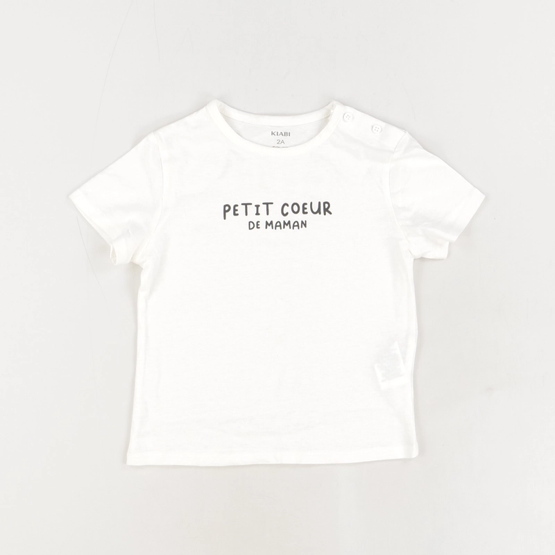 T-shirt blanc - Kiabi - Fille 2 ans - Seconde Main