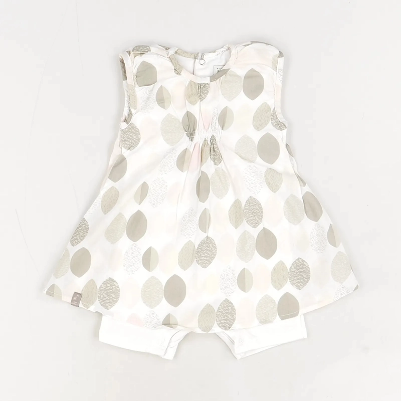 Robe blanc - Jean Bourget - Fille 3 mois - Seconde Main