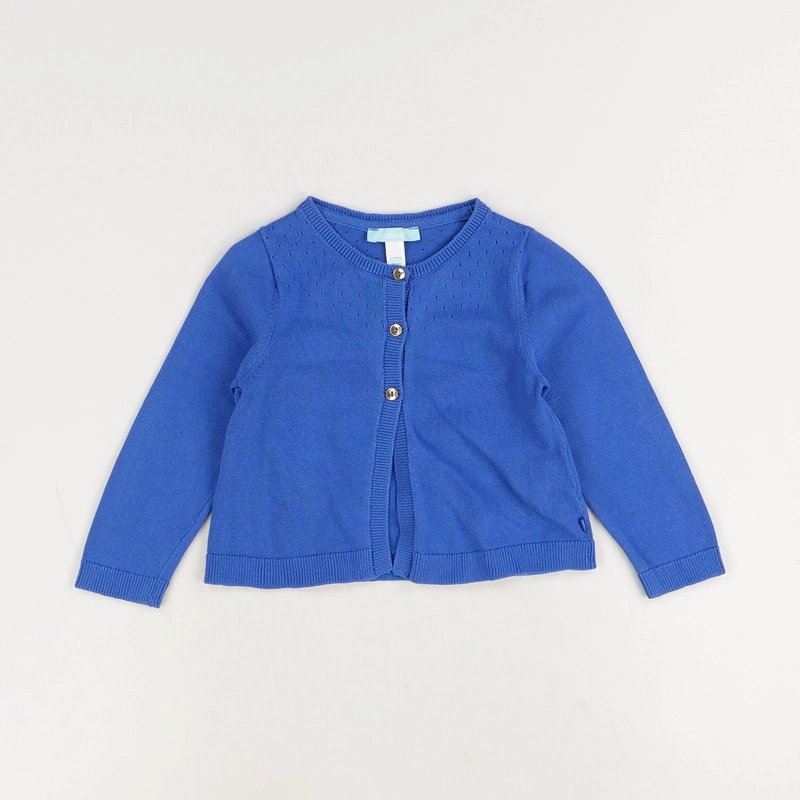 Gilet bleu - Obaibi - Garçon 24 mois - Seconde Main