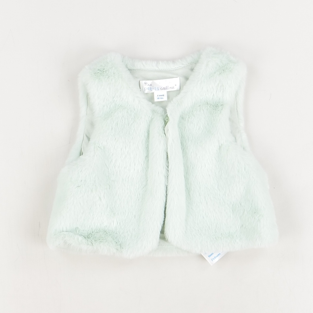 Gilet blanc - Mes petits cailloux - Fille 6 mois - Seconde Main