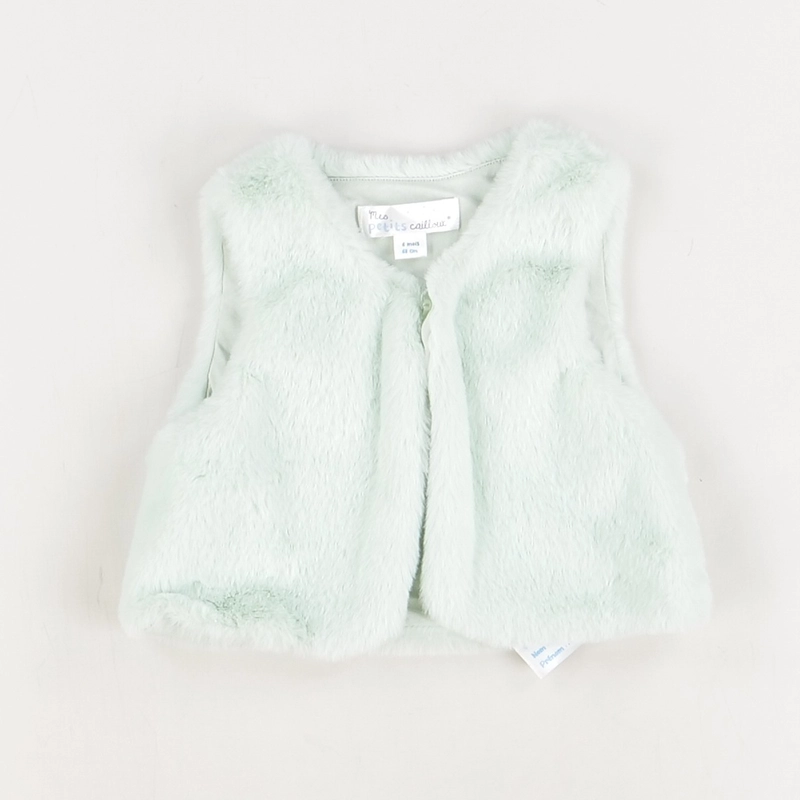 Gilet blanc - Mes petits cailloux - Fille 6 mois - Seconde Main