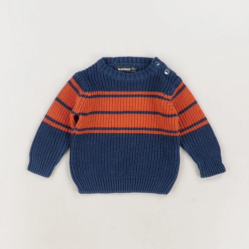 Pull bleu - Inextenso - Garçon 3 mois - Seconde Main
