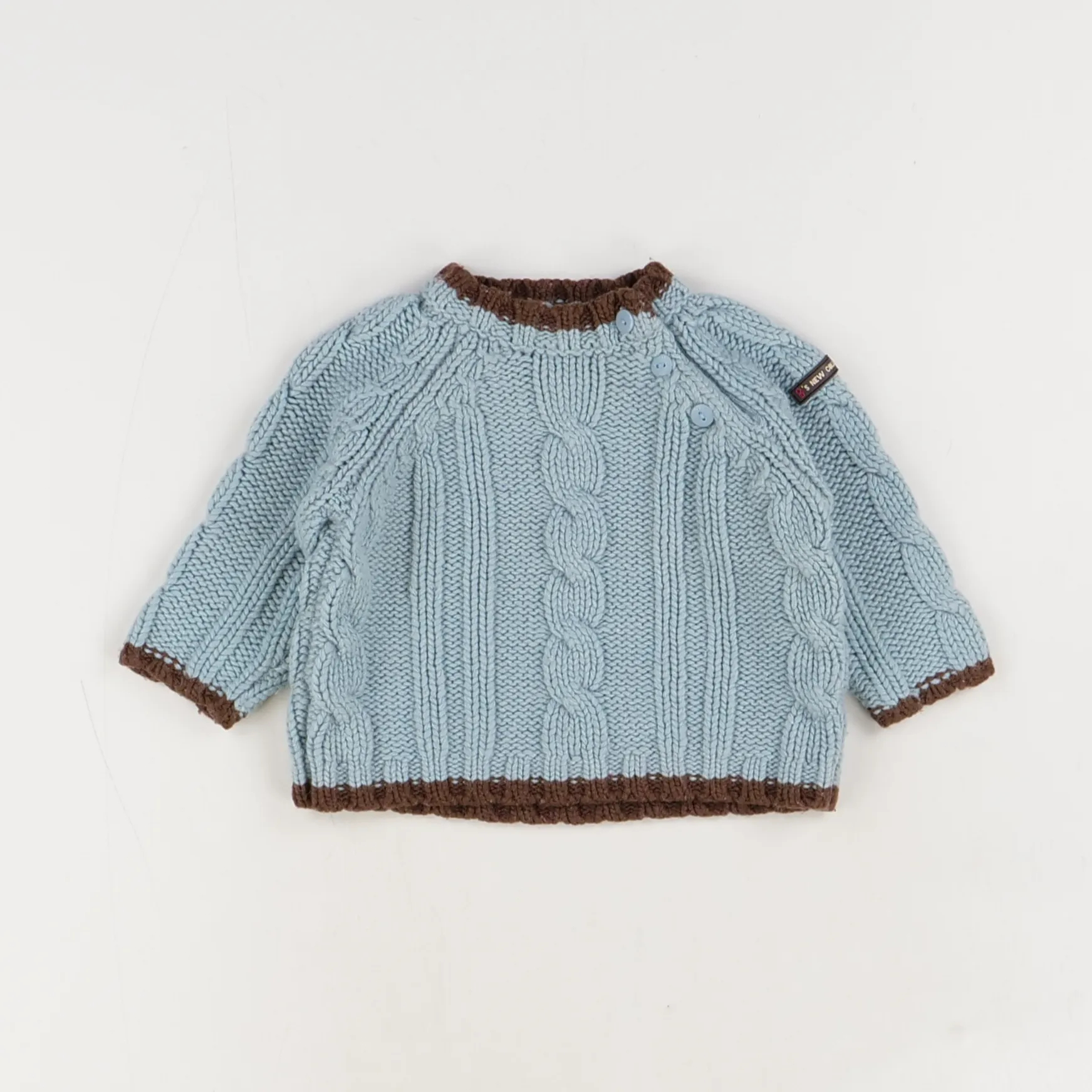 Pull bleu clair - Obaibi - Garçon 6 mois - Seconde Main