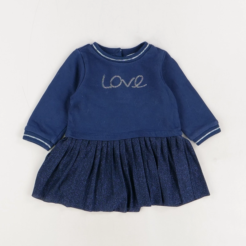 Robe bleu - Tape à l'oeil - Fille 9 mois - Seconde Main