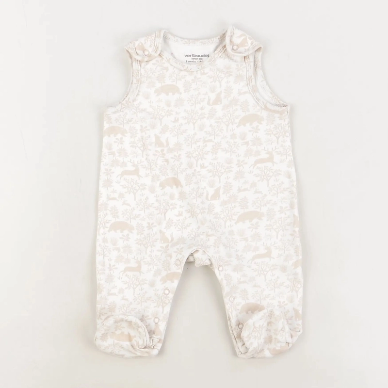 Pyjama beige - Vertbaudet - Mixte 3 mois - Seconde Main