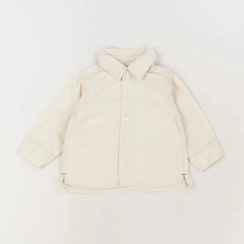 Chemise beige - Du pareil au même - Garçon 3 mois - Seconde Main