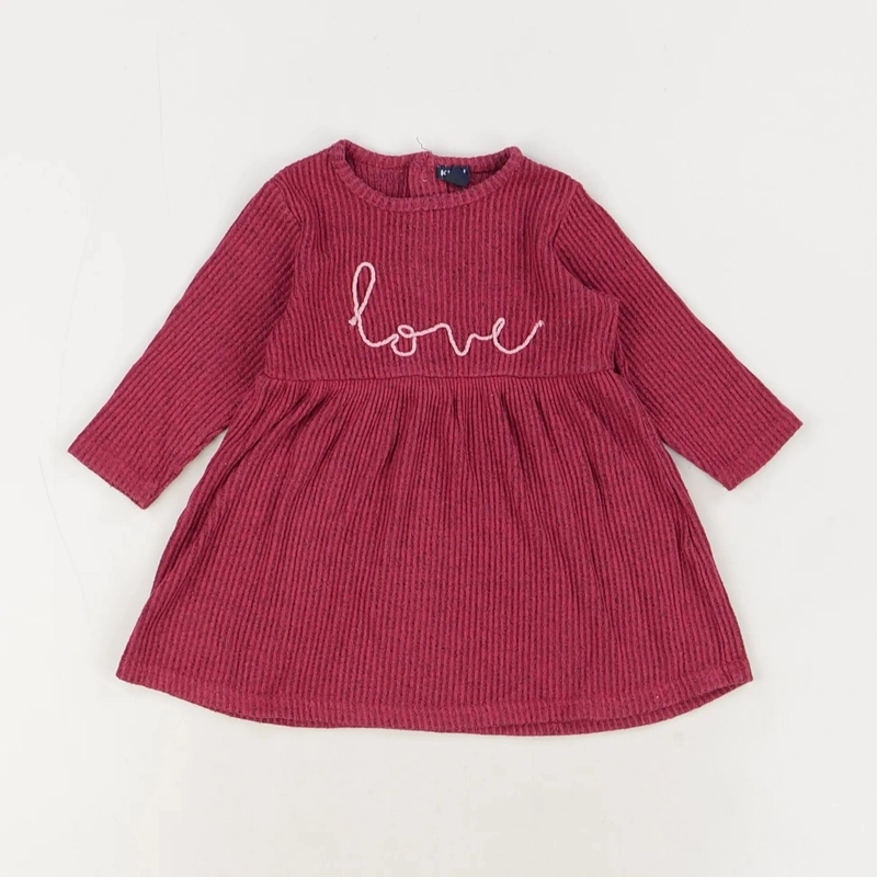 Robe bordeaux - Kiabi - Fille 12 mois - Seconde Main