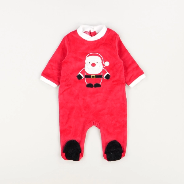 Pyjama rouge - Sans marque - Garçon 3 mois - Seconde Main