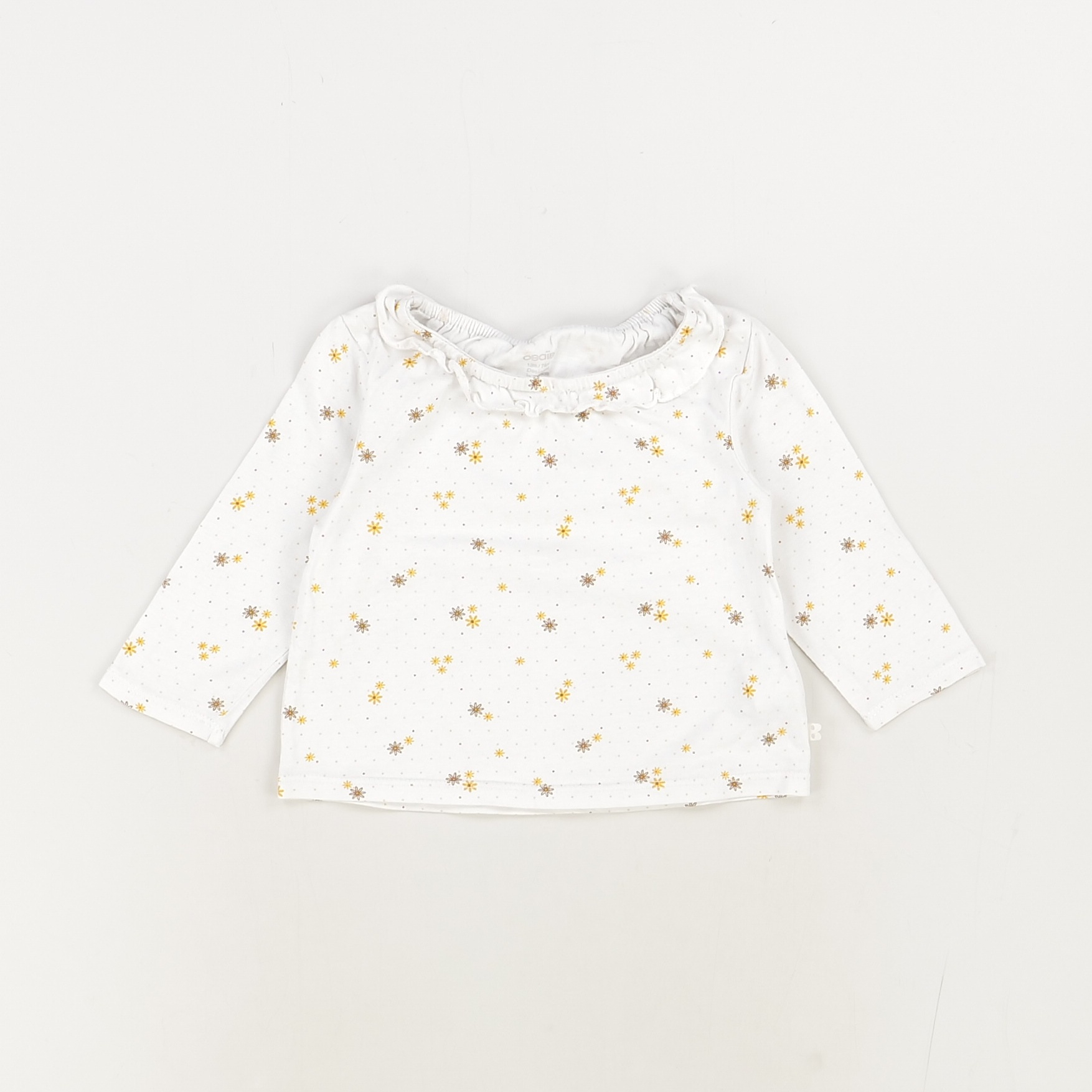 T-shirt blanc - Obaibi - Fille 12 mois - Seconde Main