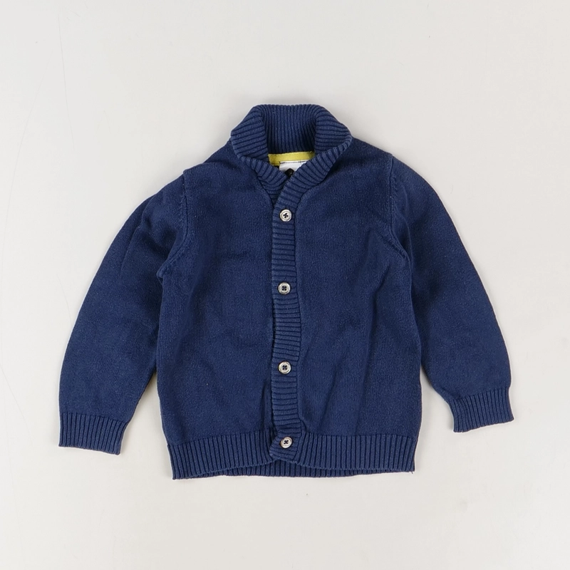 Gilet bleu - Grain de blé - Garçon 12 mois - Seconde Main