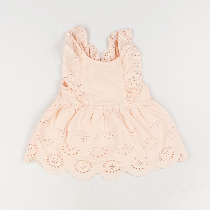 Robe beige - Vertbaudet - Fille 6 mois - Seconde Main