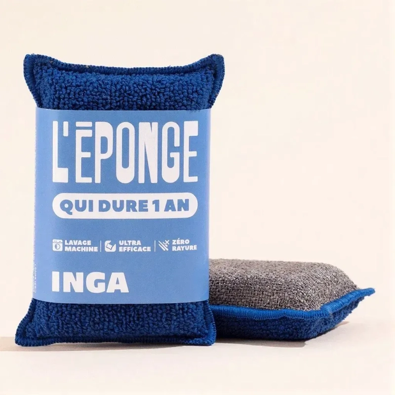 Éponge de cuisine grattante (Bleu)