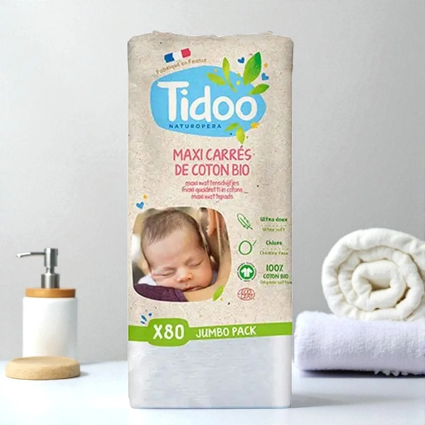 Maxi Carrés bébés en coton Bio