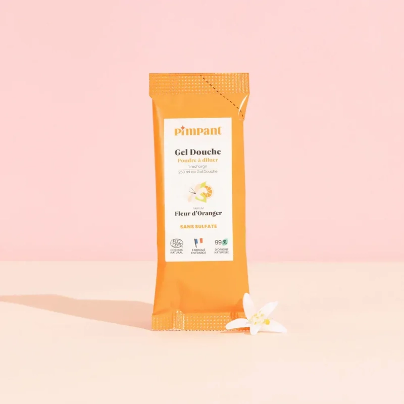 Recharge gel douche fleur d'oranger poudre à diluer