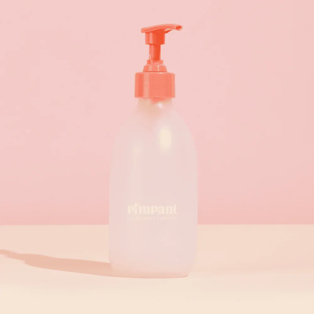 Bouteille en verre rechargeable (pompe rose) - Image 2