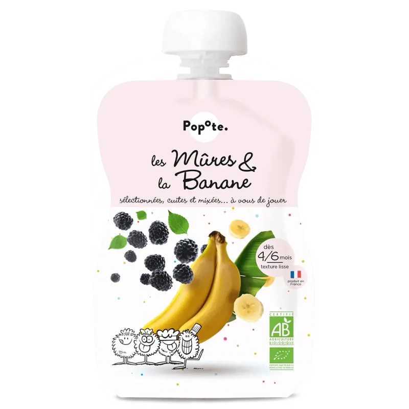 Gourde Mûres et Banane