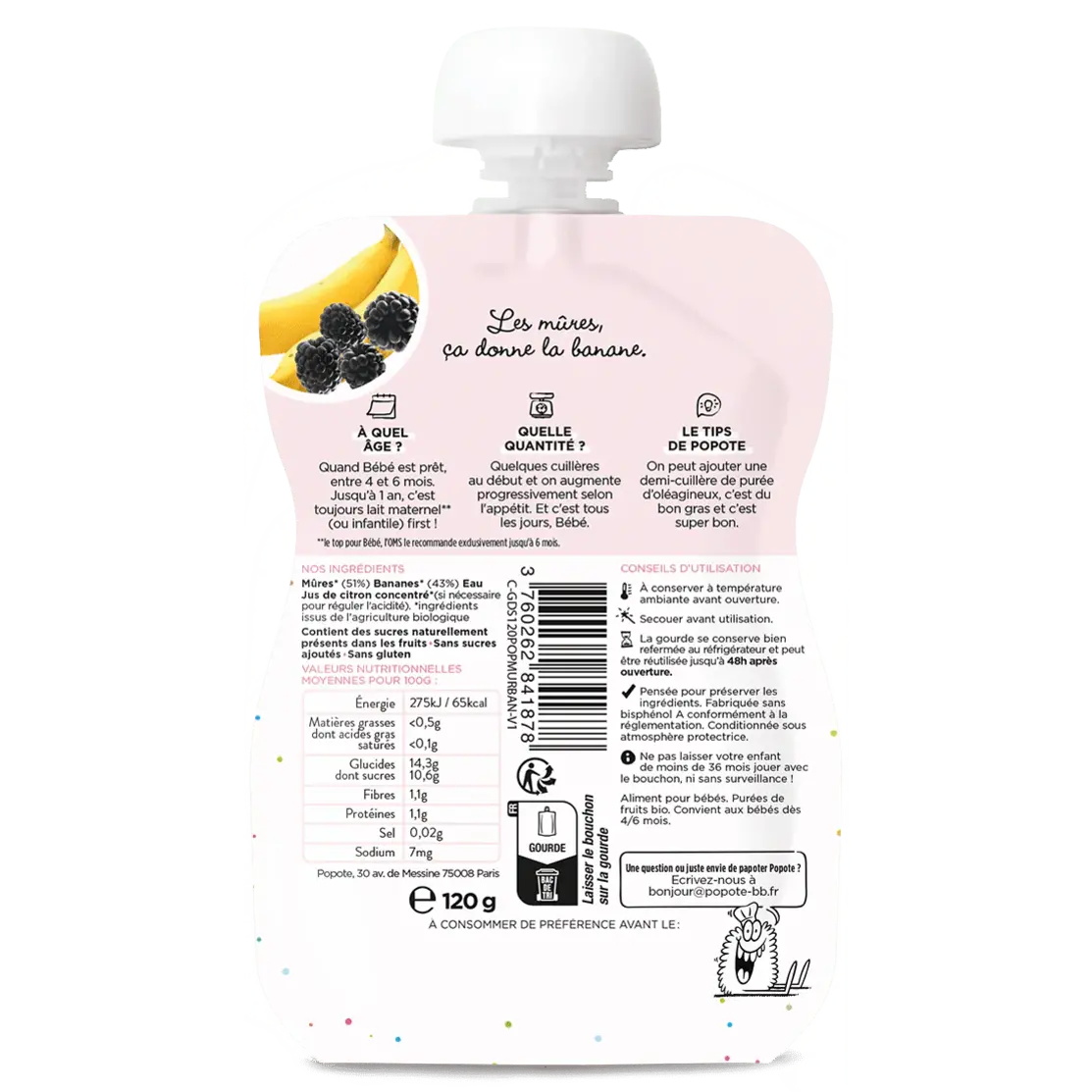 Gourde Mûres et Banane - Image 2