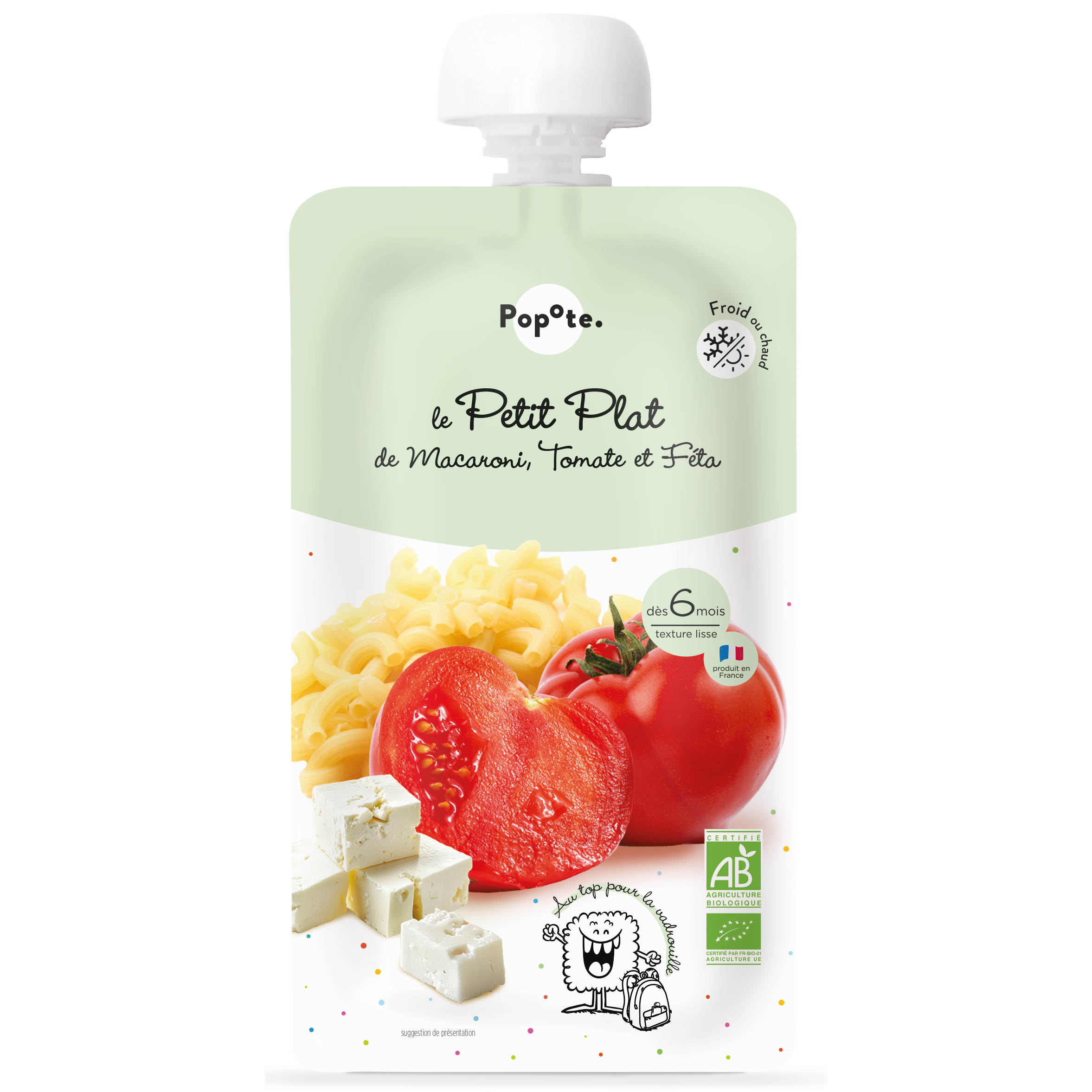 Gourde Petit Plat Macaroni, Tomate et Féta - Image 1