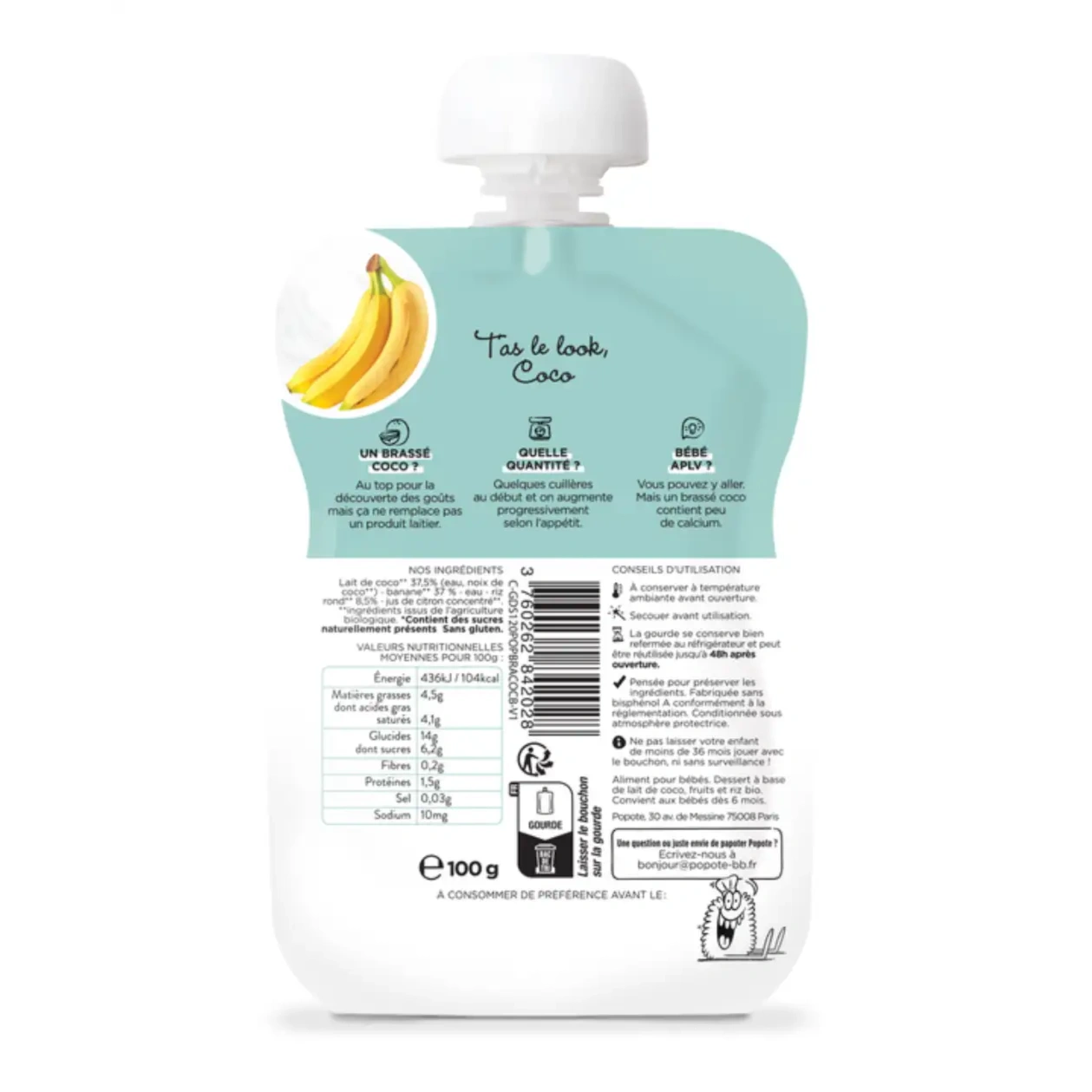 Gourde Brassé Coco Banane - Image 2