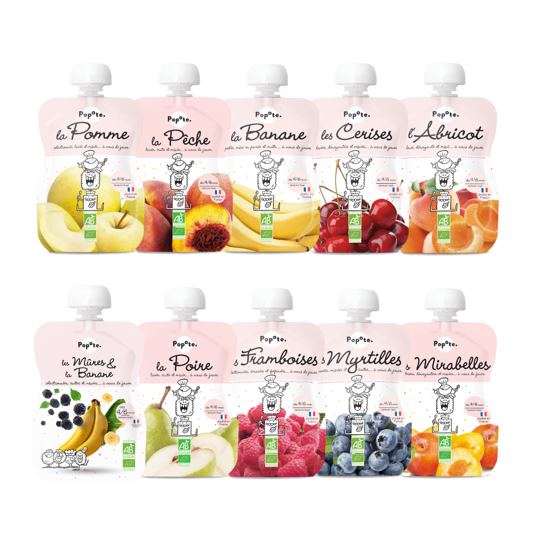 Pack de 10 Compotes Bio