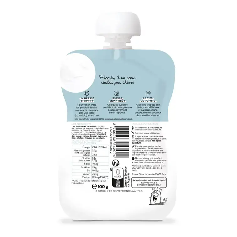 Gourde Brassé Chèvre Nature - Image 2